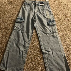 Sky hi wide leg jeans